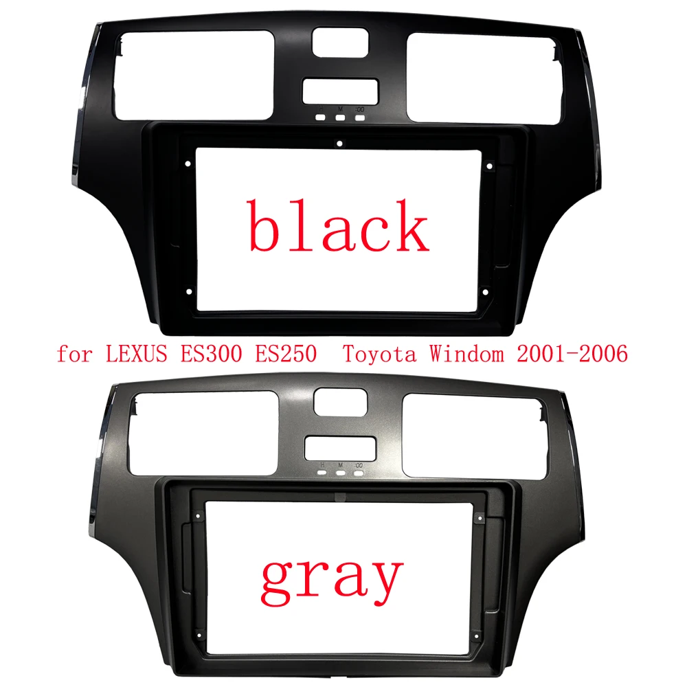 HAOCHEN 2DIN 9 pulgadas adaptador de Fascia de marco de coche para Lexus ES ES300 ES250 ES330 XV3 Toyota Windom Android Kit de Panel de montaje