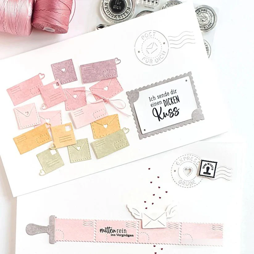 Piggy Craft metal cutting dies cut die mold Cat dog label stamp series Scrapbook paper craft knife mould blade punch stencils