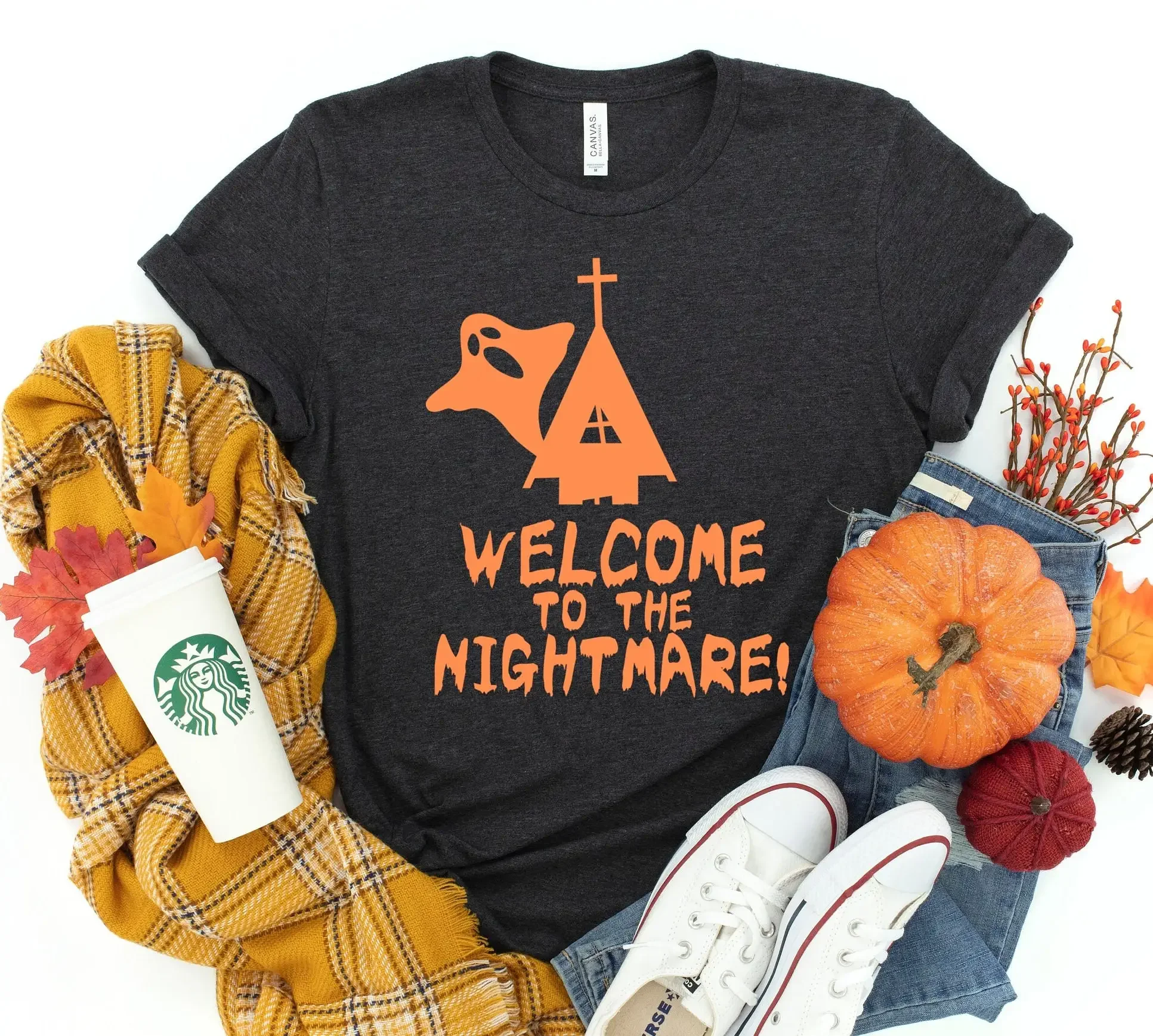 Welcome to the Nightmare T Most Scary Shirt Spooky Season Horror Matching Vintage Halloween