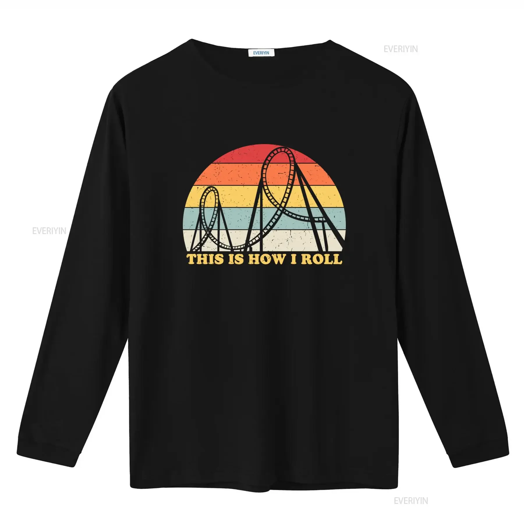 Roller Coaster Retro Amusement Park Lover Classic T Shirt Vintage Glider This Is How I Roll  vintage Washed Stylish Casual
