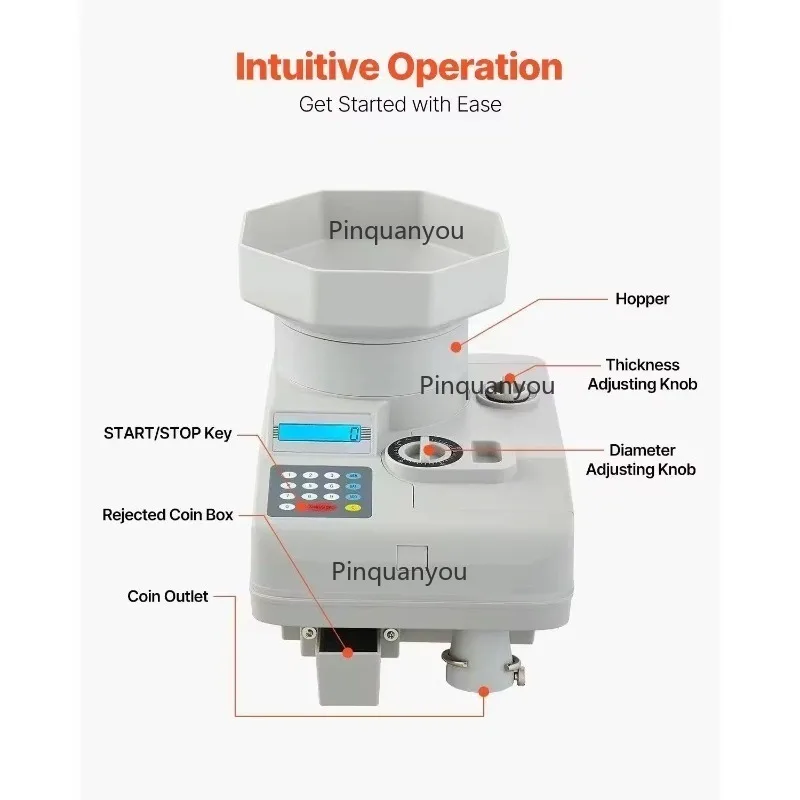 Industrial Coin Counter Commercial  Counter Heave    High Quality Electronic  Counting Machines
