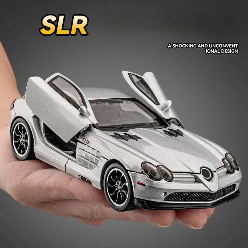 

Diecast 1:32 Benz SLR McLaren 722 S Roadster Speedster Supercar Alloy Model Collection Metal Miniature Hobby Boy Car Toy Gifts