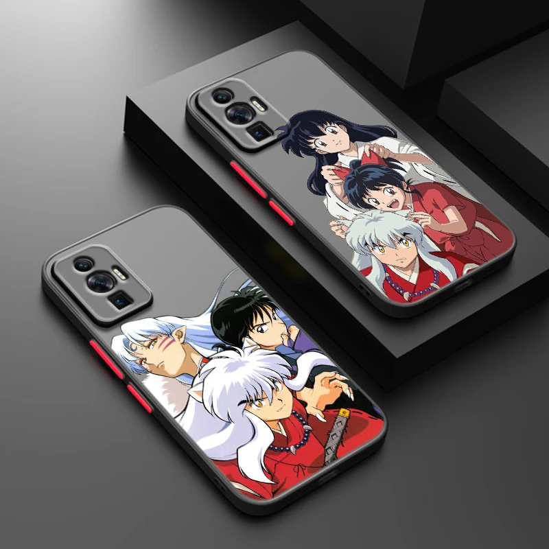 Inuyasha Sesshoumaru For POCO X5 X4 X3 NFC X2 M5S M4 M3 M2 C55 C51 C40 C31 F5 F4 GT Pro Frosted Translucent Phone Case