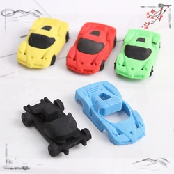 Gommes de voiture mignonnes et créatives pour la rentrée scolaire des enfants, fournitures d'apprentissage, papeterie Kawaii, 4 pièces