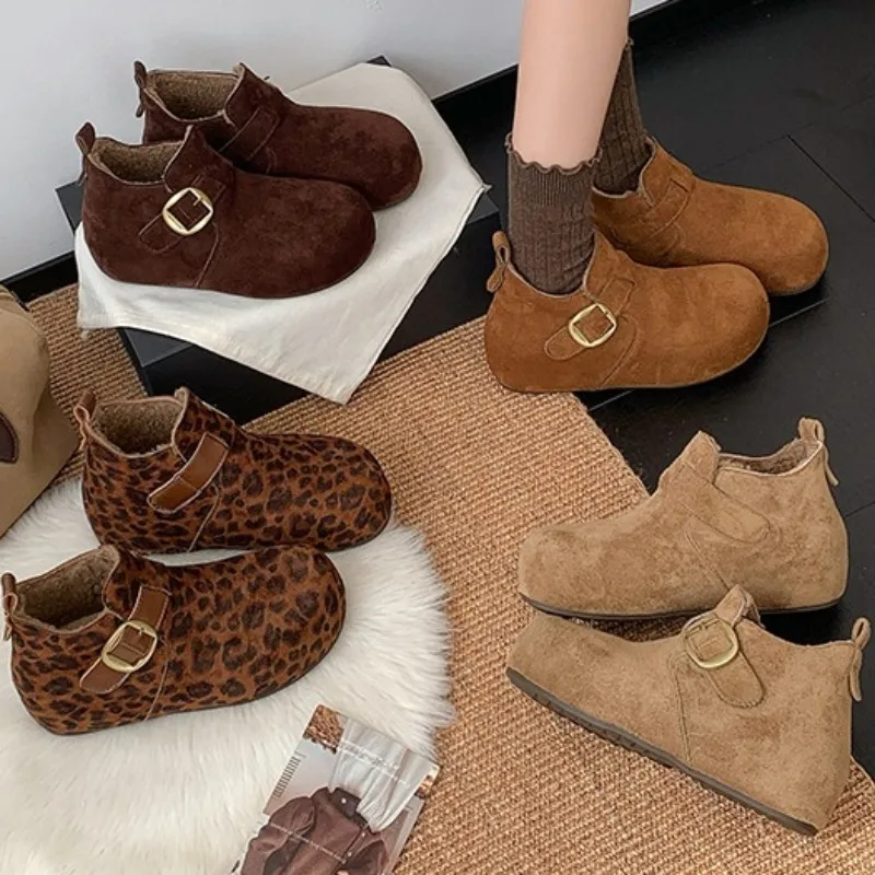 Winter Women's Vintage Shoes Comfortable High Heel Snow Boots 2026 New Women Casual Versatile Fashionable Trend Snow Boot