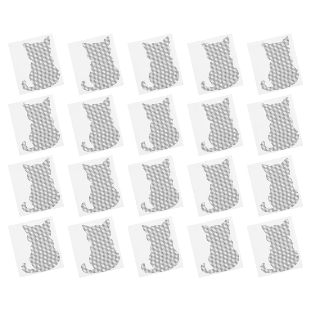 

20 Pcs Tape Mosquito Anti-patch Screen Repair Patches Window Tapes Sticker Light Grey Self Adhesive Screens Kit