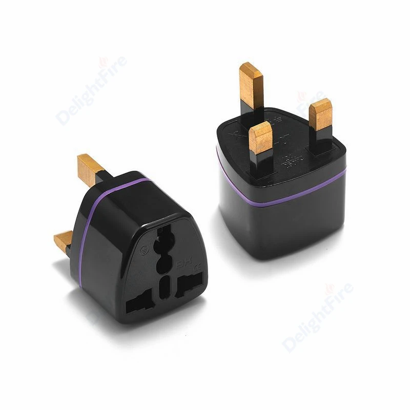 Universal UK Plug Adapter EU US To EU Power Converter Singapore Dubai British Travel Adapter Power Electrical Socket AC Outlet