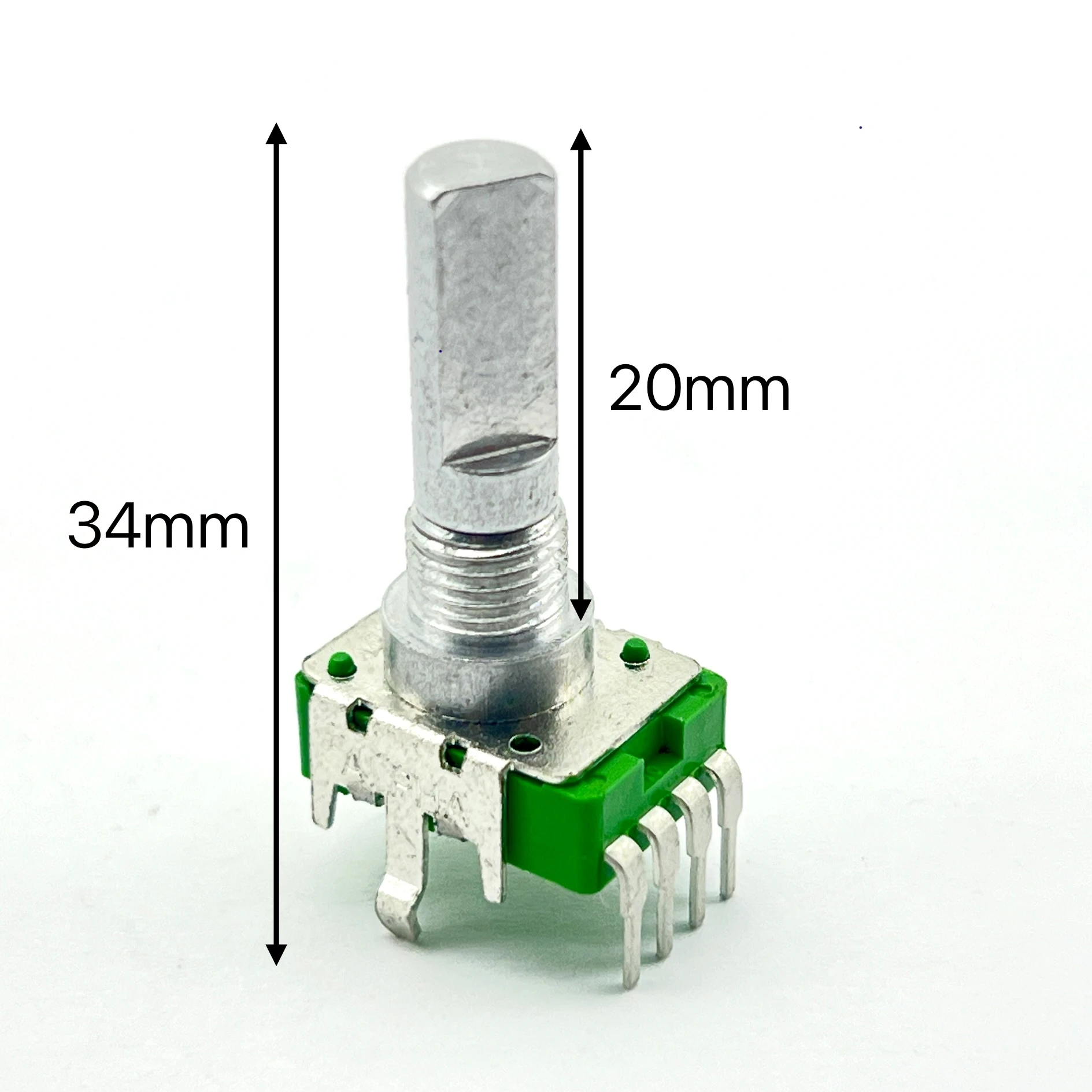 1 pcs Taiwan ALPHA RD901F vertical B2.5K  360° rotating effect potentiometer shaft length 20mm