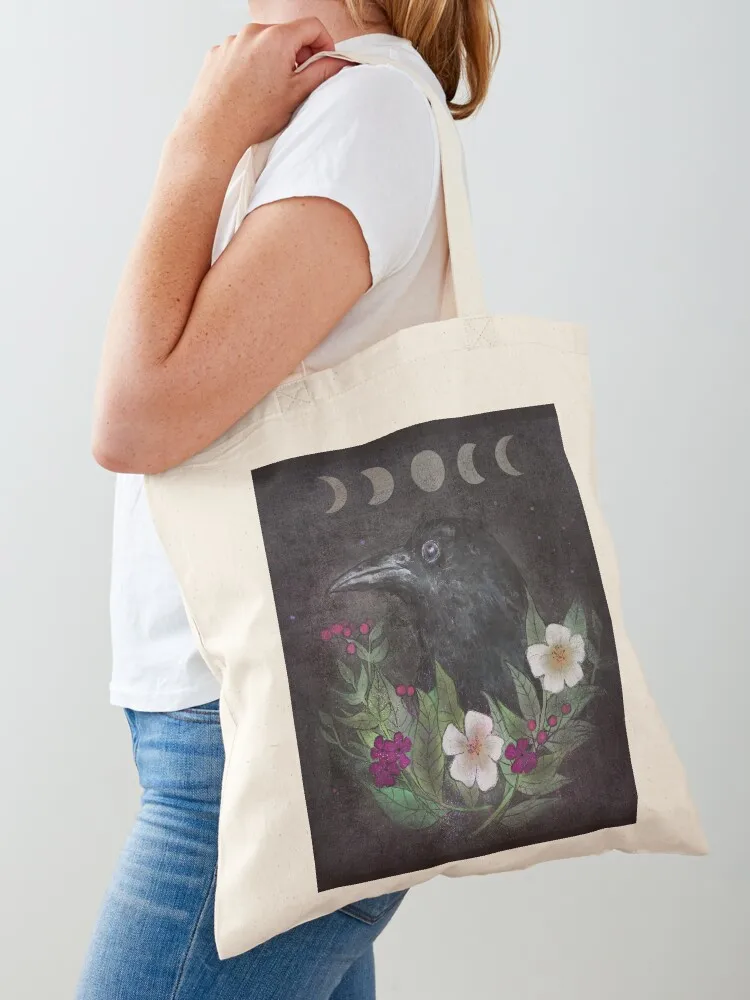 

Flower Raven CUSHION Tote Bag Handbags women shopper bag woman woman shopping bag cute pouch