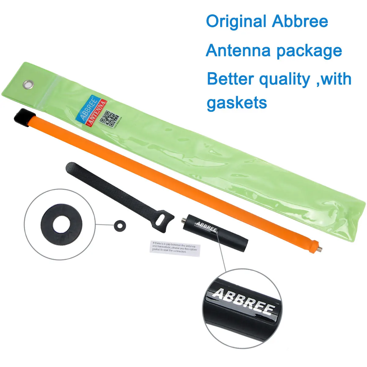 ABBREE CS Tactical Antenna SMA-Female 144/430Mhz VHF UHF Dual Band Foldable For Baofeng UV-5R UV-21 QuanSheng K5 Ham Radio