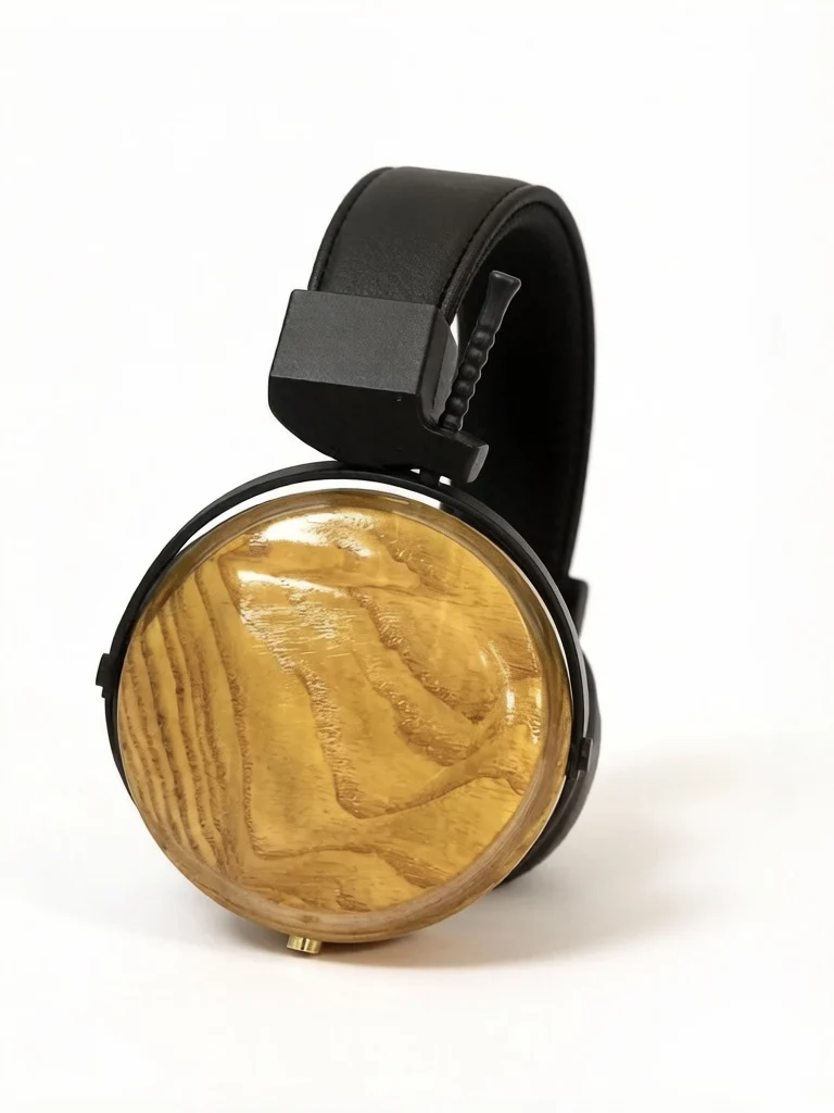 

Closed-type headphones, H i F i wired high-end over-ear model with 70mm wool-paper fiber vibrating membrane driver unit
