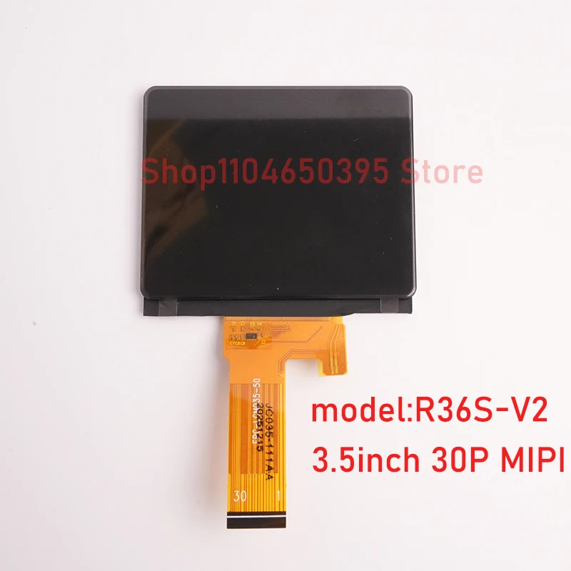 Painel de Console de Jogo de 3,5 Polegadas para R35S R36S R36H, Tela LCD com Placa de Cobertura, Peça de Substituição