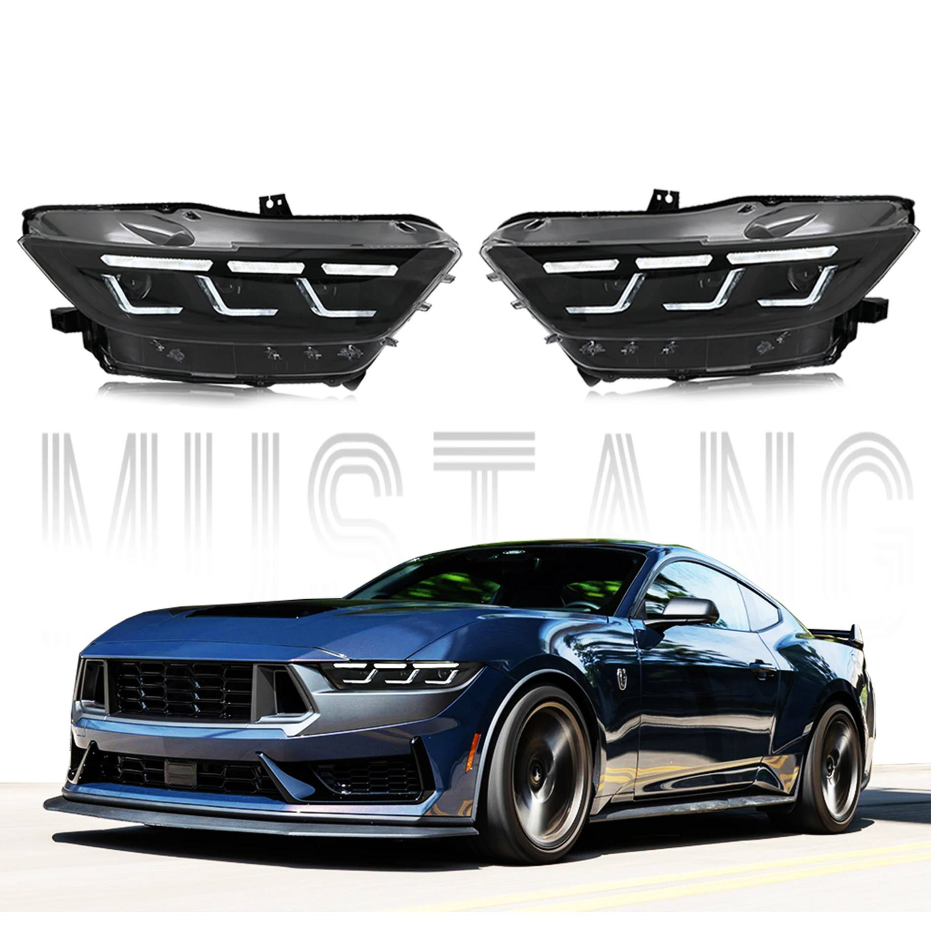 

Headlights for Ford Mustang 2015 2016 2017 All Models & Shelby GT350 GT500 Full LED
