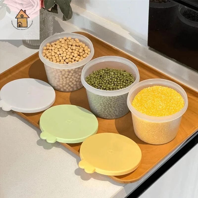 

1/2/3/4pcs Kitchen Food Storage Box Plastic Fresh Keeping Box Refrigerator Storage Container Durable Fruit Snack Sealed Jar