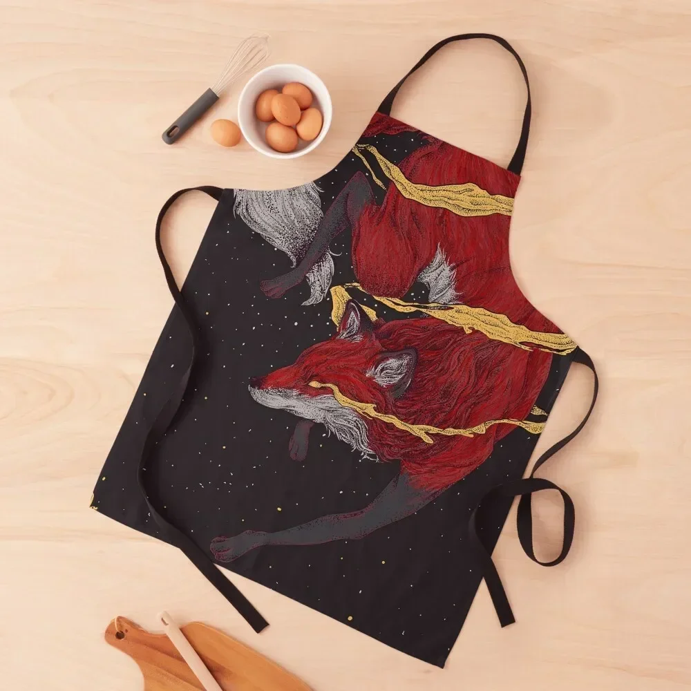 

Red Fox Apron For Women Kitchen Women Korean Waterproof Kitchen Woman Apron
