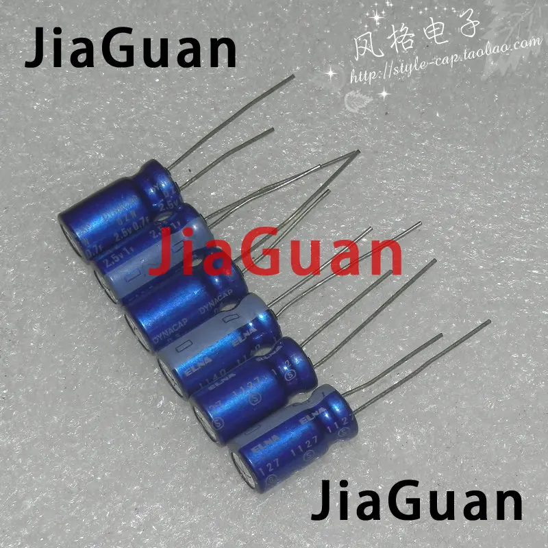 10PCS Original ELNA 2.5V1F Super Dynacap Dzn 1F 2.5V DZN-2R5D105T 2.5V1.0F 8X16MM Farad