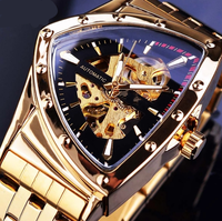 2025 New Men's Fashion Leisure Hollow Triangle Automatic Mechanical Watch