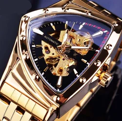 2024 New Men's Fashion Leisure Hollow Triangle Automatic Mechanical Watch