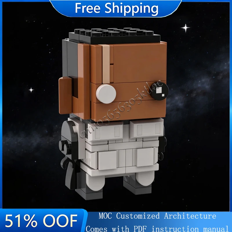 

117 Parts MOC Cartoon Wolf Style Figure Modular Building Blocks Custom Puzzle Technology Creative Assembly Boys Girls Toys Gift