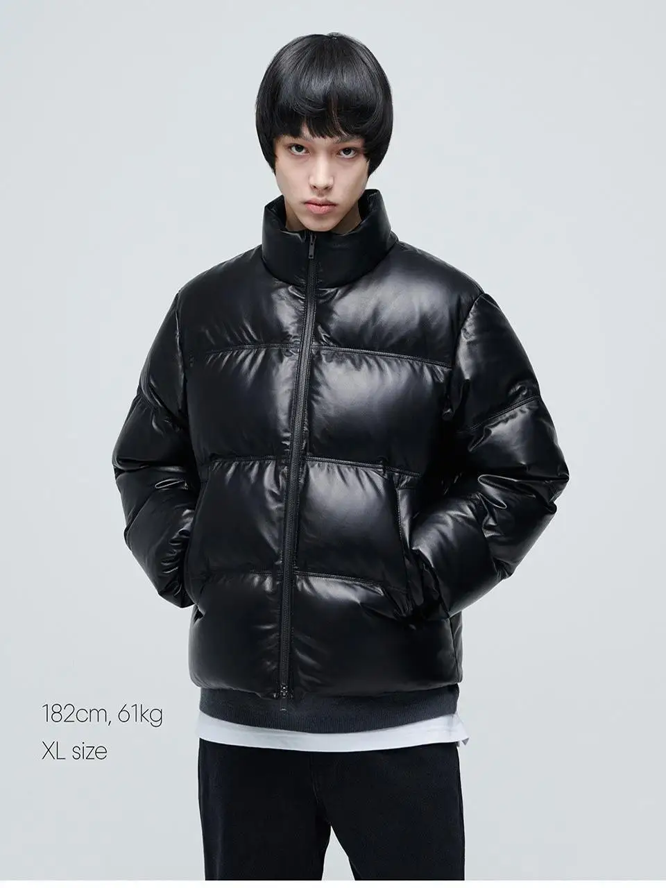 

Curphey eepskin Leather Jaet ex ort Sle Drop oulder ape Youthful Vitali Design Winter Coat for Men And Women