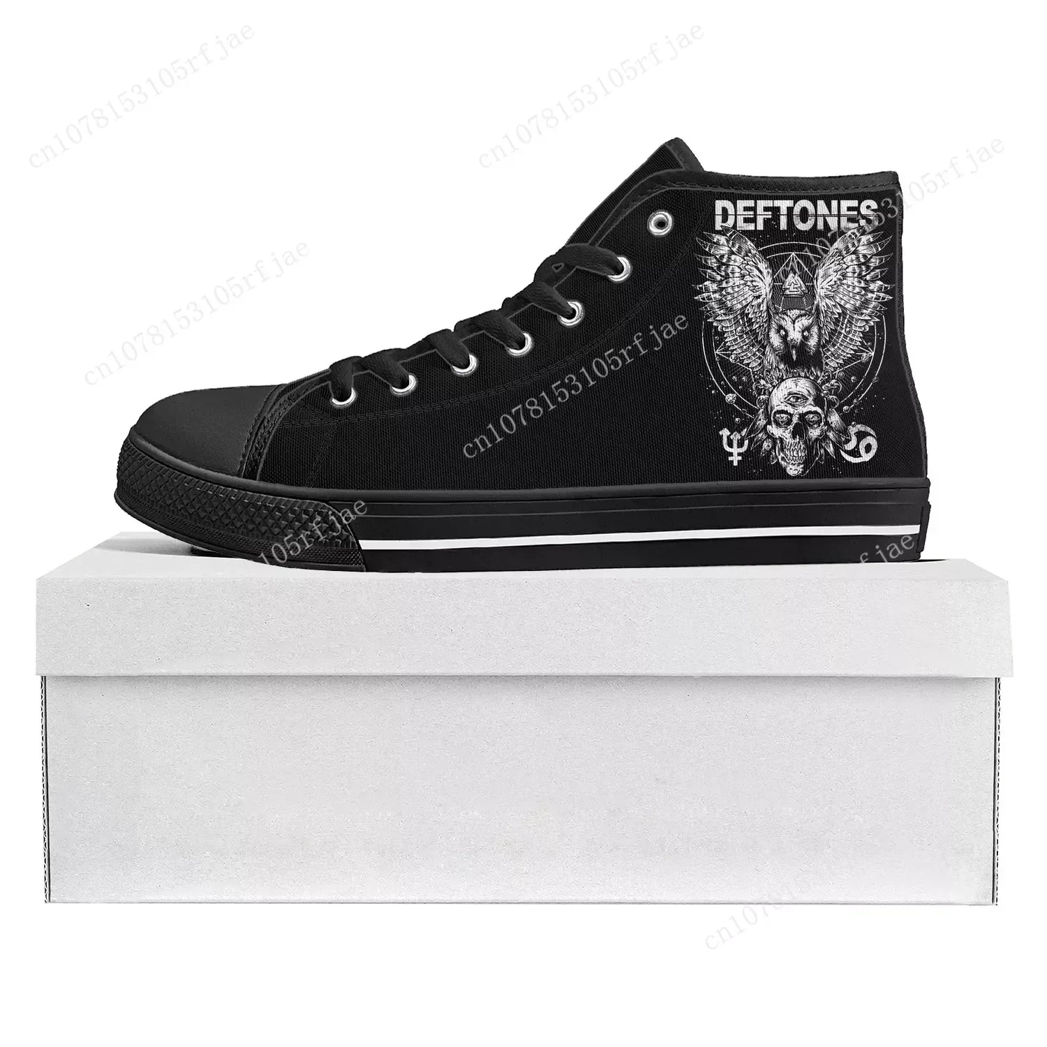 

Deftones Metal Art Rock Band High Top High Quality Sneakers Mens Womens Teenager Canvas Sneaker Casual Couple Shoes Custom Shoe