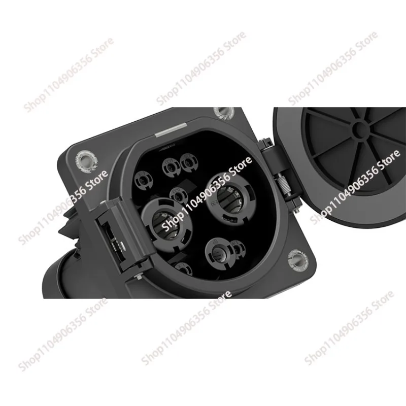 for GB/T Type 2 New Energy Vehicle EV Connector Electric Vehicle Charging Base with Inlet and Plug Terminal Socket