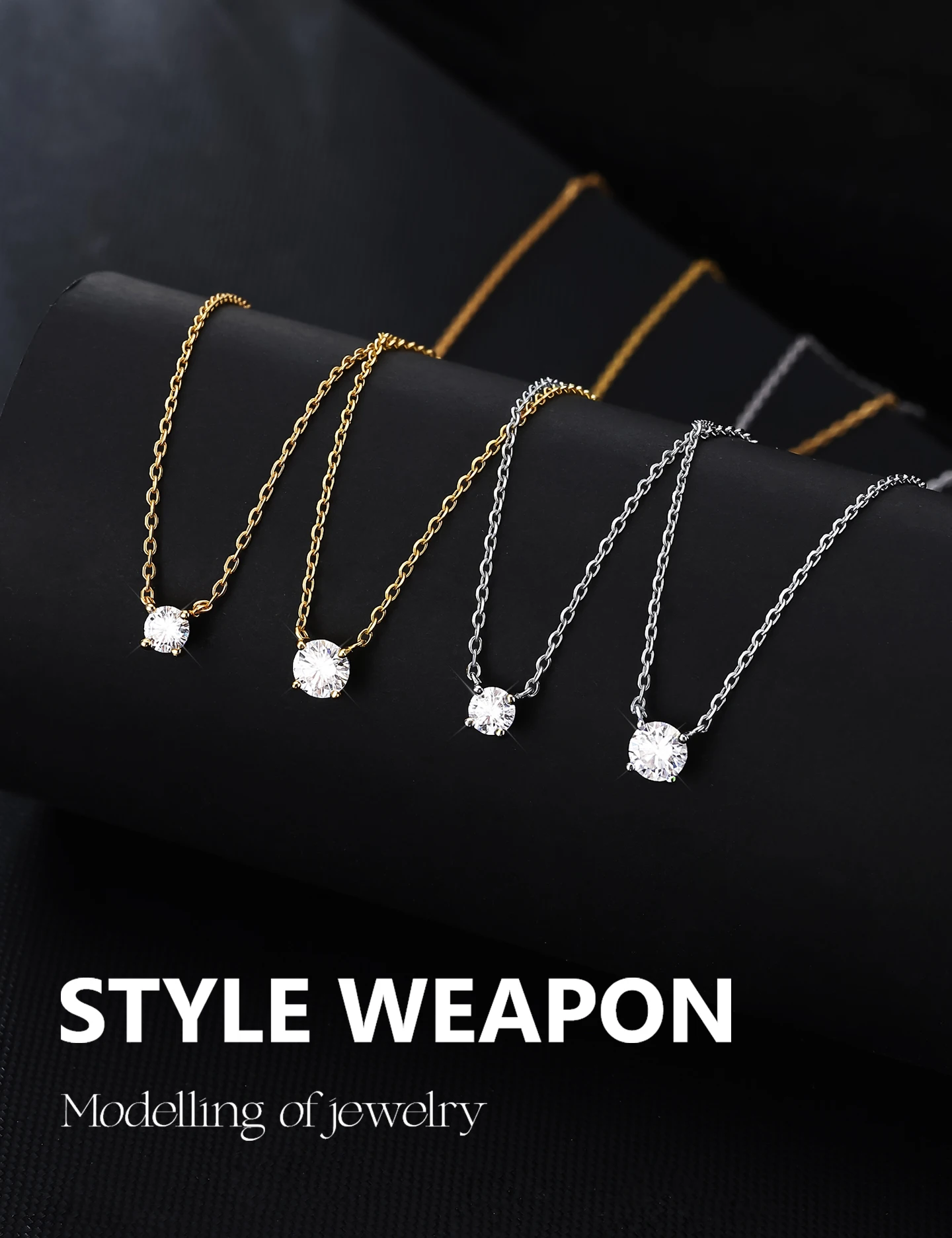 

Moissanite Pave Necklace for Women, S925 Sterling Silver, Luxury High-End Feeling Choker