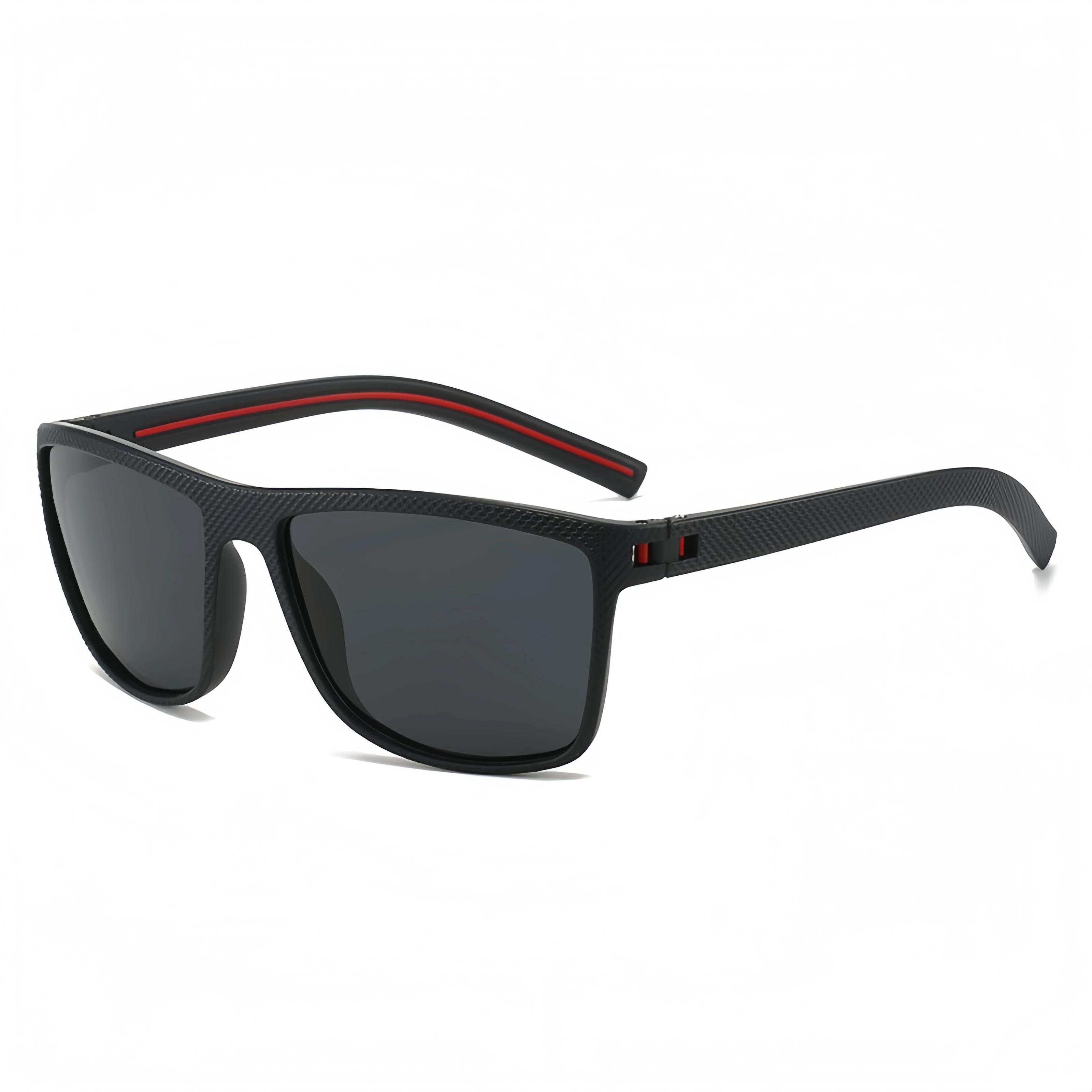 Occhiali da sole anti-Uv da uomo con montatura quadrata alla moda per ciclismo sportivo