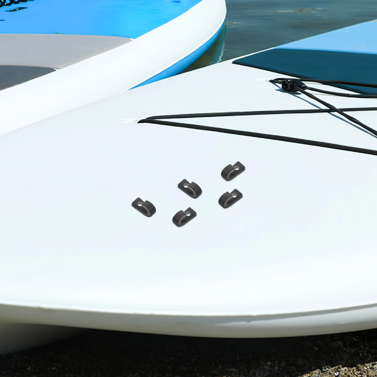 

10Pcs Easy Install Kayak J-Hooks Multi-Function Bungee Hooks for Travel Light Boaters Gear Kayak Replacement Parts