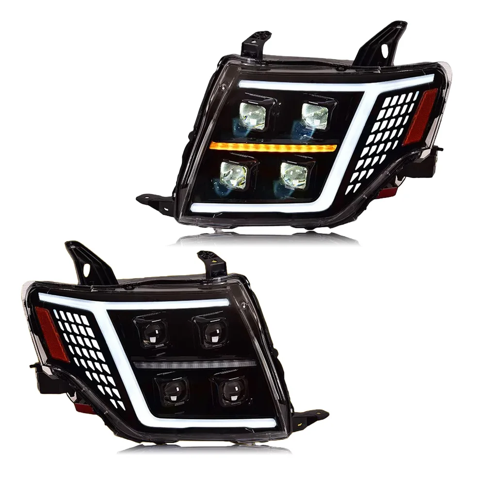 HOSI  Headlight for Pajero Headlight for Pajero 2018  V93 V97 Headlamp Car Lights With Dynamic Animation Accessories