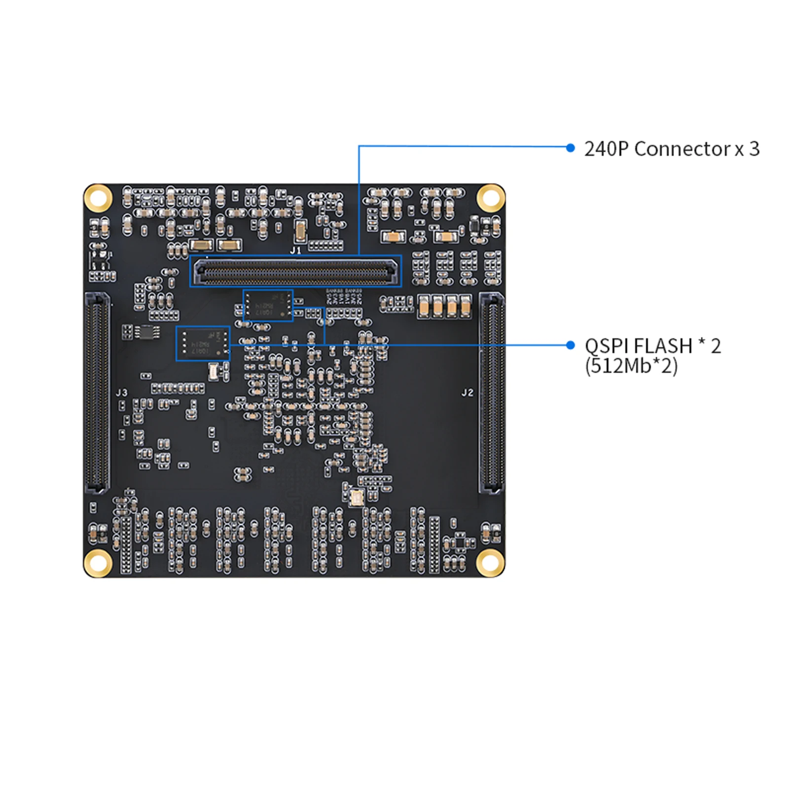 Puzhi PZ-ZU47DR-SOM FPGA Core Board Xilinx ZYNQ UltraScale+ RFSOC XCZU47DR FPGA SOM ADC 14bit 5Gsps DAC 14bit 9.85Gsps