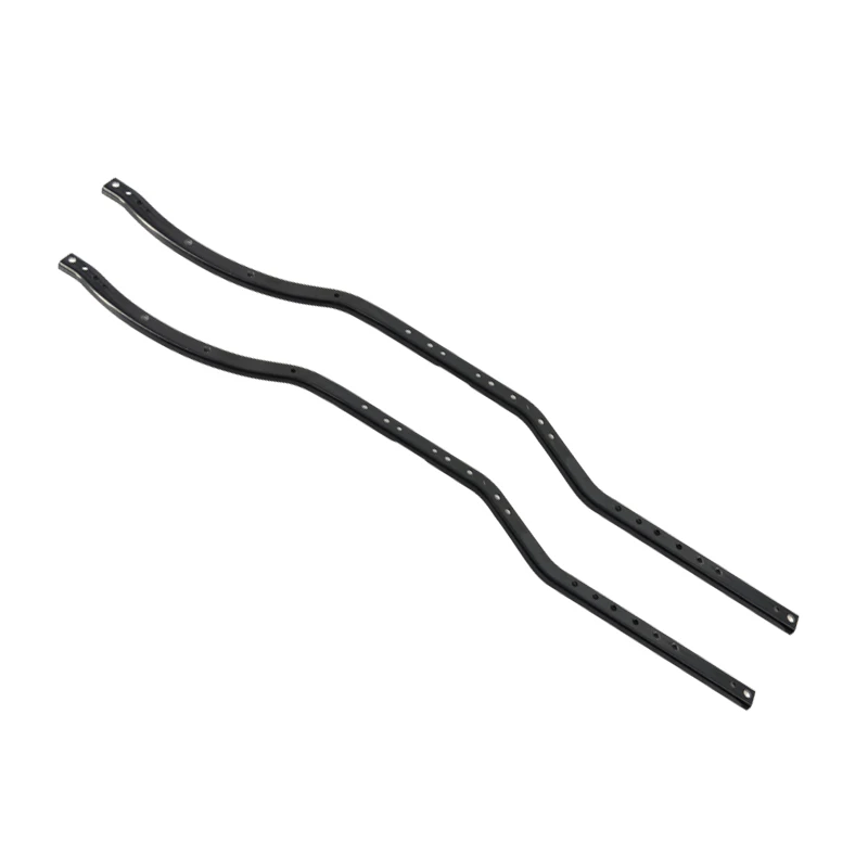 Axial Scx10 Upgrades Parts Metallic Black Steel 6x6 Chassis Frame Rails chassis body For 1/10 90046 90047 Rc Car Accessories