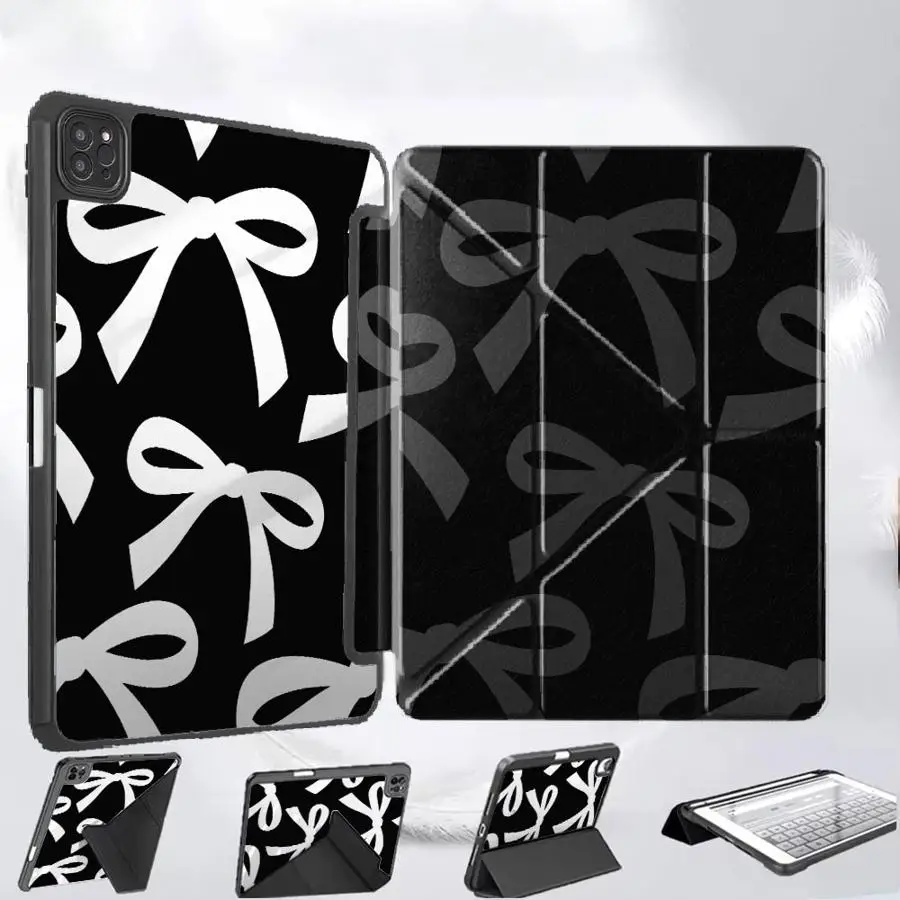

Tablet Case For iPad Pro 2025 Air 4 5 M3 M2 M4 11inch Mini 6 7 Pro 11th 10th 9th 8th 7th 12.9inch Holder Cover Cartoon Bow
