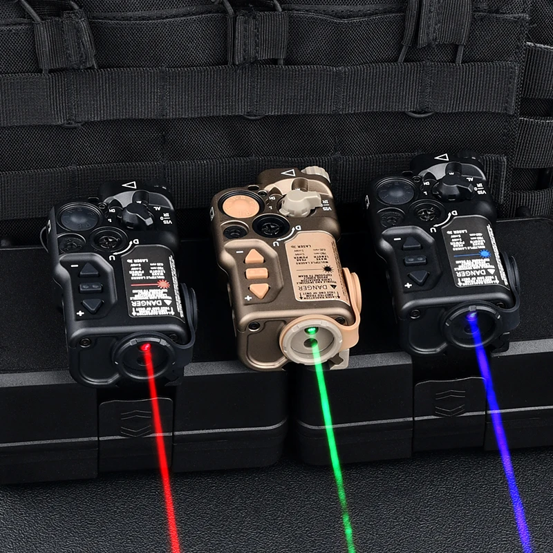 Wadsn Tactical RAID X Laser Aiming Red Dot Green Blue Infrared Rays IR Strobe Laser Hunting Airsoft Accessory Fit 20mm Rail