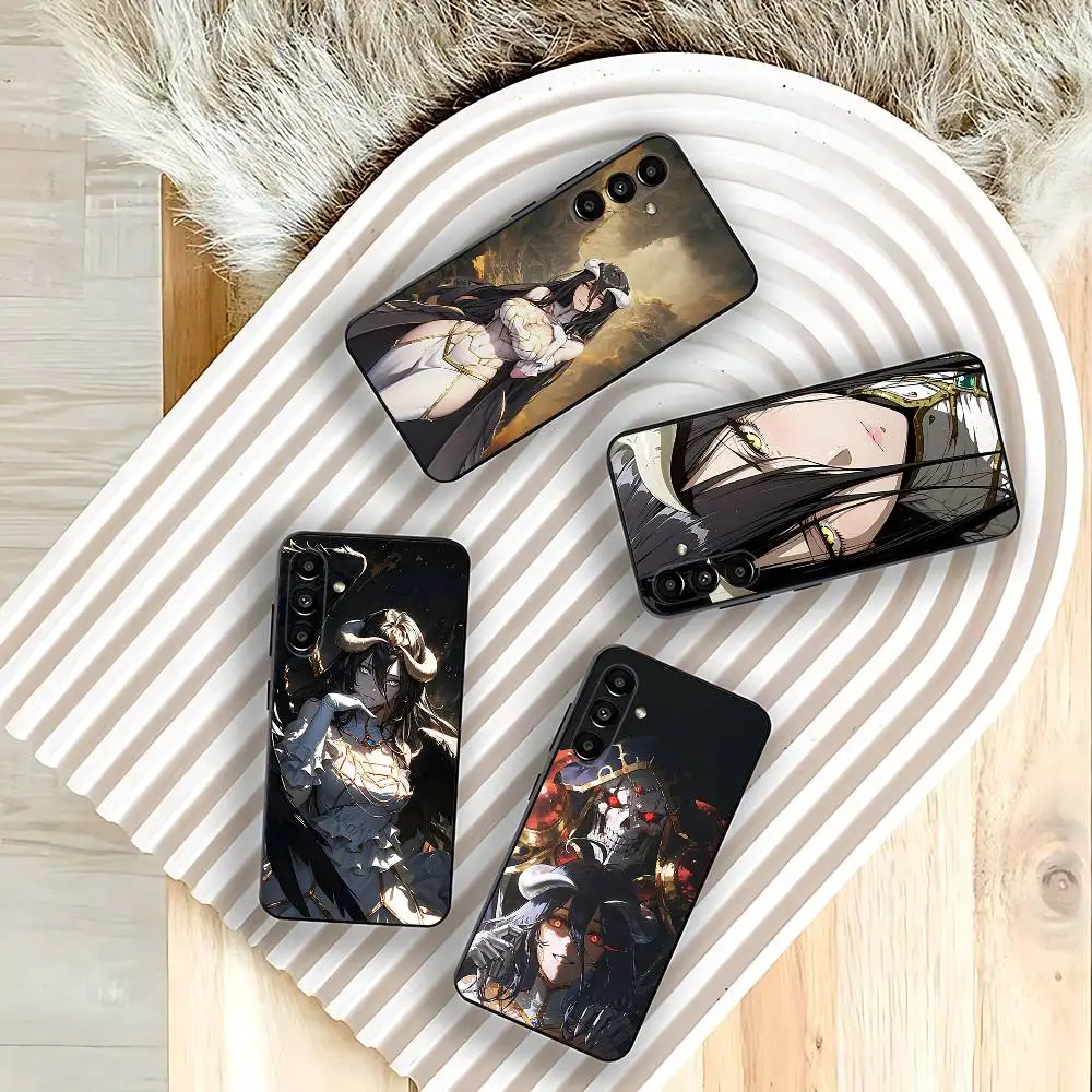 

A-Albedo Cartoon O-Overlord Phone Case For Samsung Galaxy A73,31,32,72,41,53,52,71,22,5G,Note,J7,8,9 Soft Black Cover
