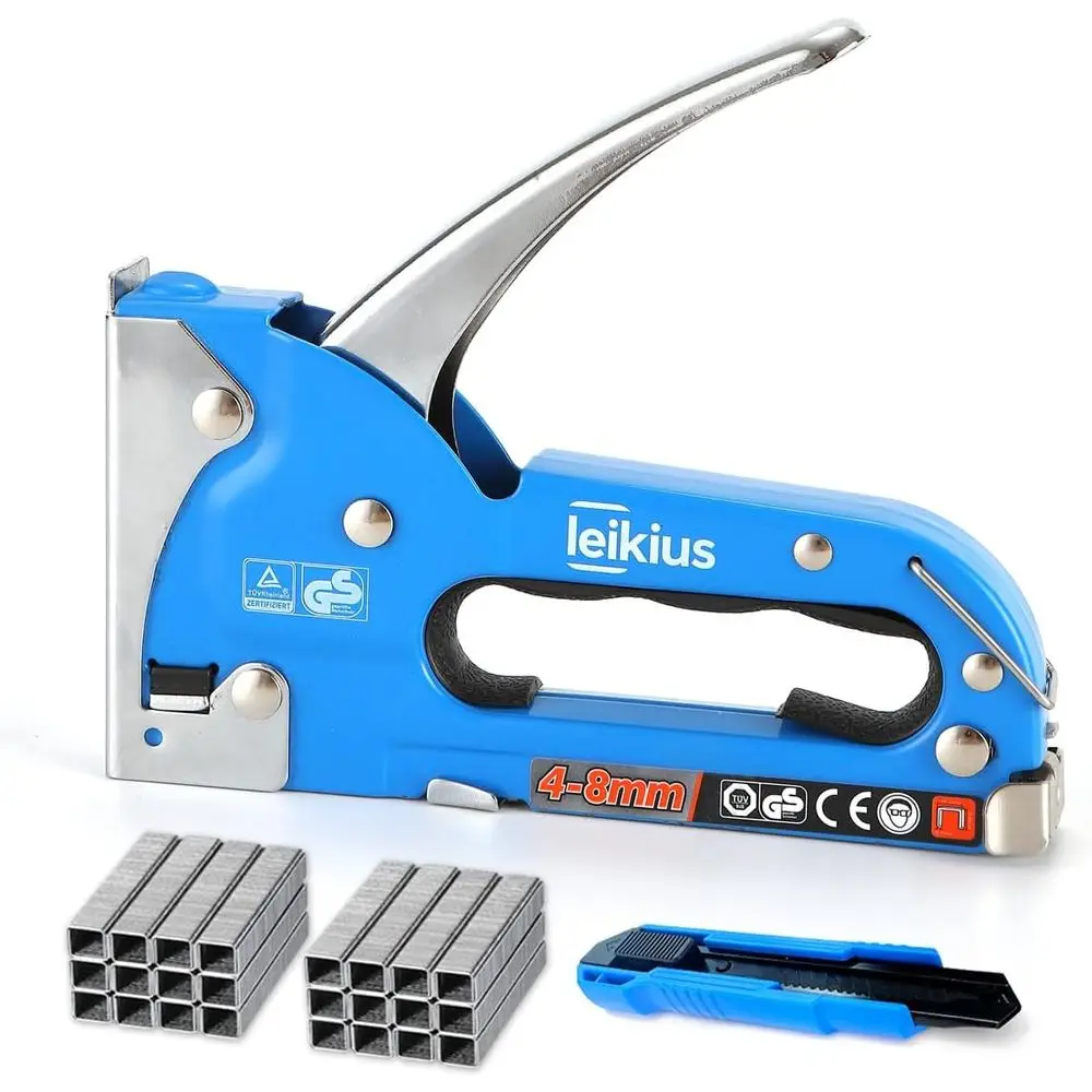 

High-Quality Upholstery Staple Gun for DIY, Woodwork, and Home Decoration with 2400 Staples