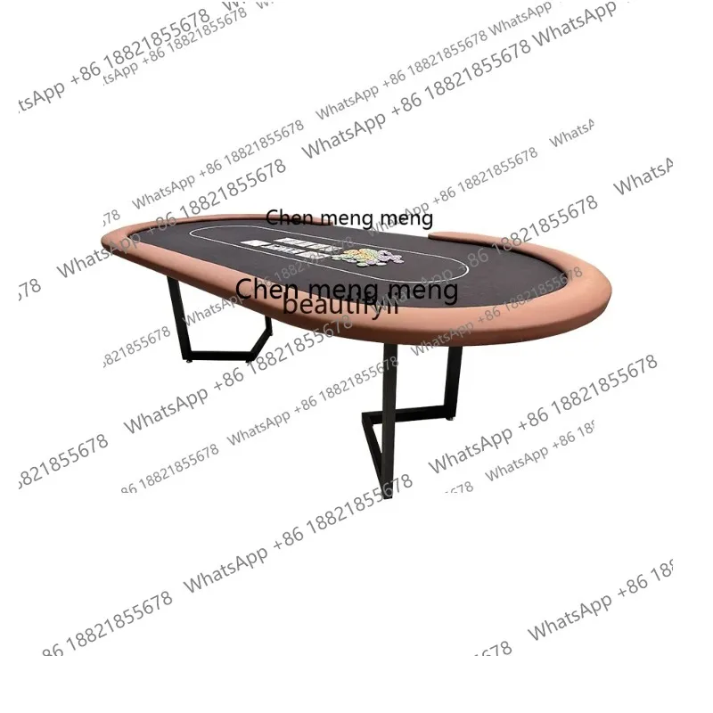 s8617Juego completo De mesa De poker De Pu, juego De embalaje para sala De ajedrez y cartas, mesa De póker con silla, mesa De cartas con cubierta