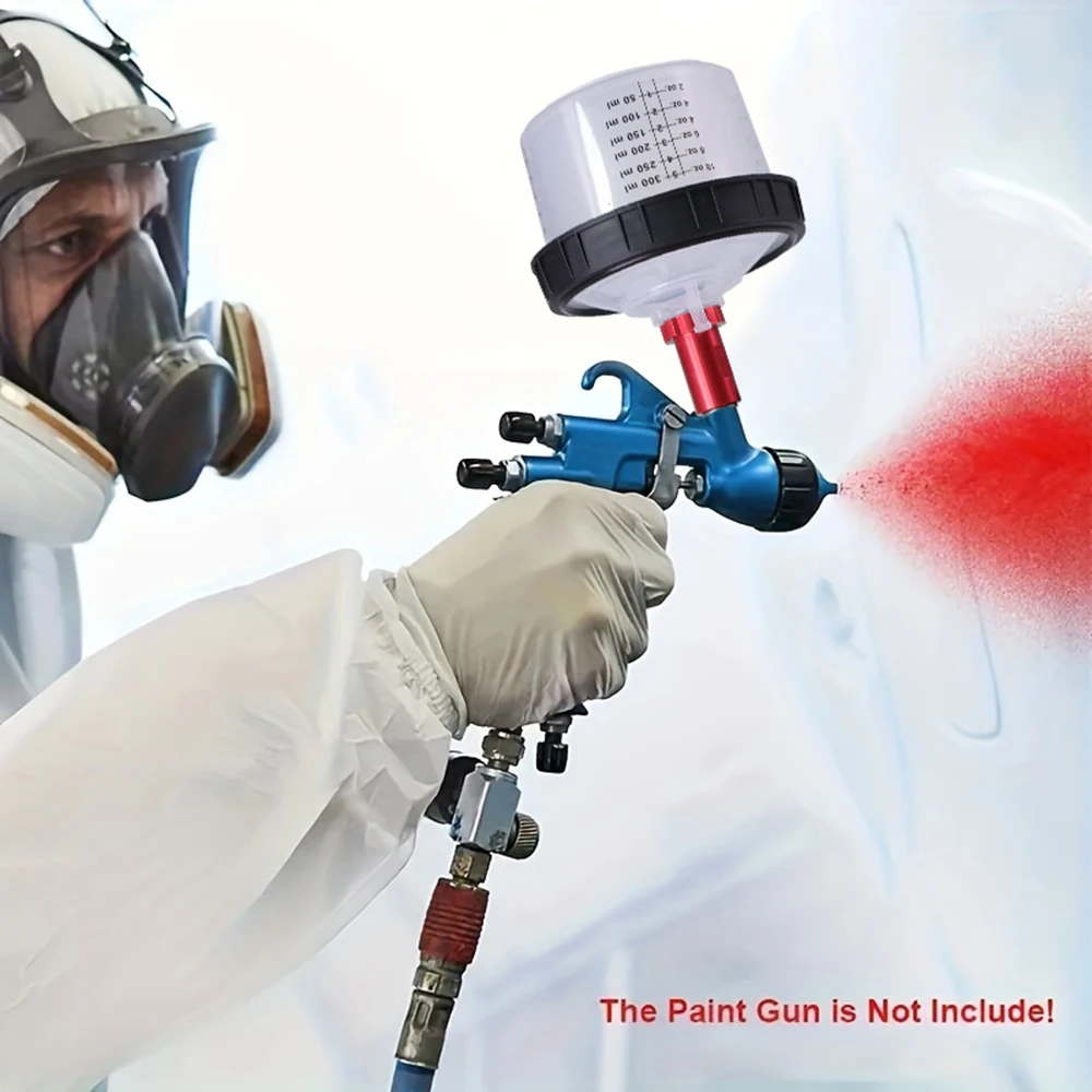 10 قطعة/مجموعة مجموعة أكواب مسدس الرش HVLP ، كوب خلط الطلاء مسدس الرش ، كوب خلط مسدس الرش القابل للتصرف لبنادق رش السيارات ، الطرافة