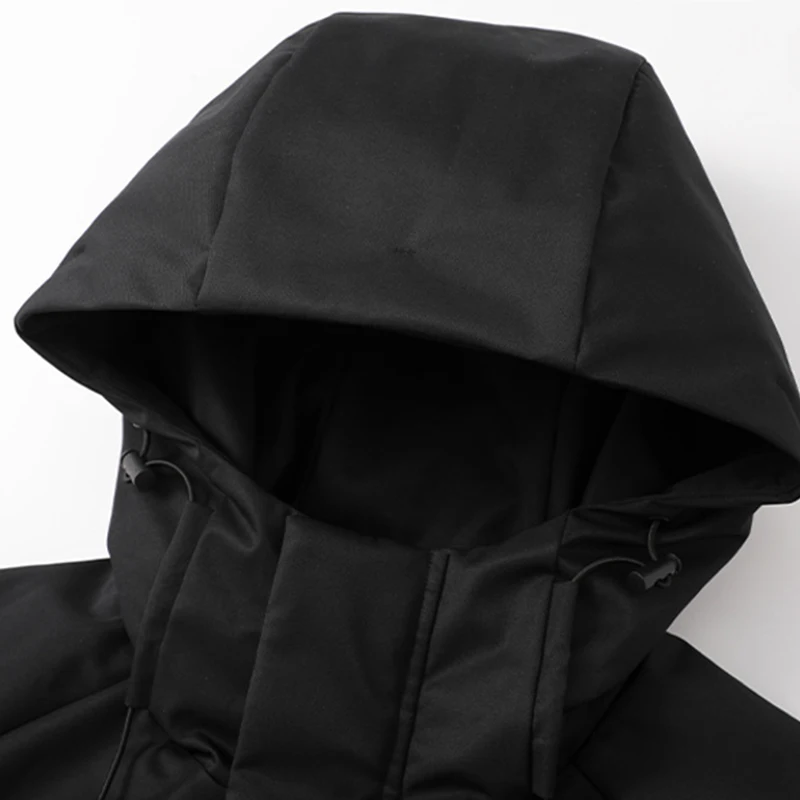 

Winter Men Outdoor Travel Windbreak Hooded Warm Jacket Men Brand Solid Color Loose Casual Fashion Style Jacket Coat Male Hots