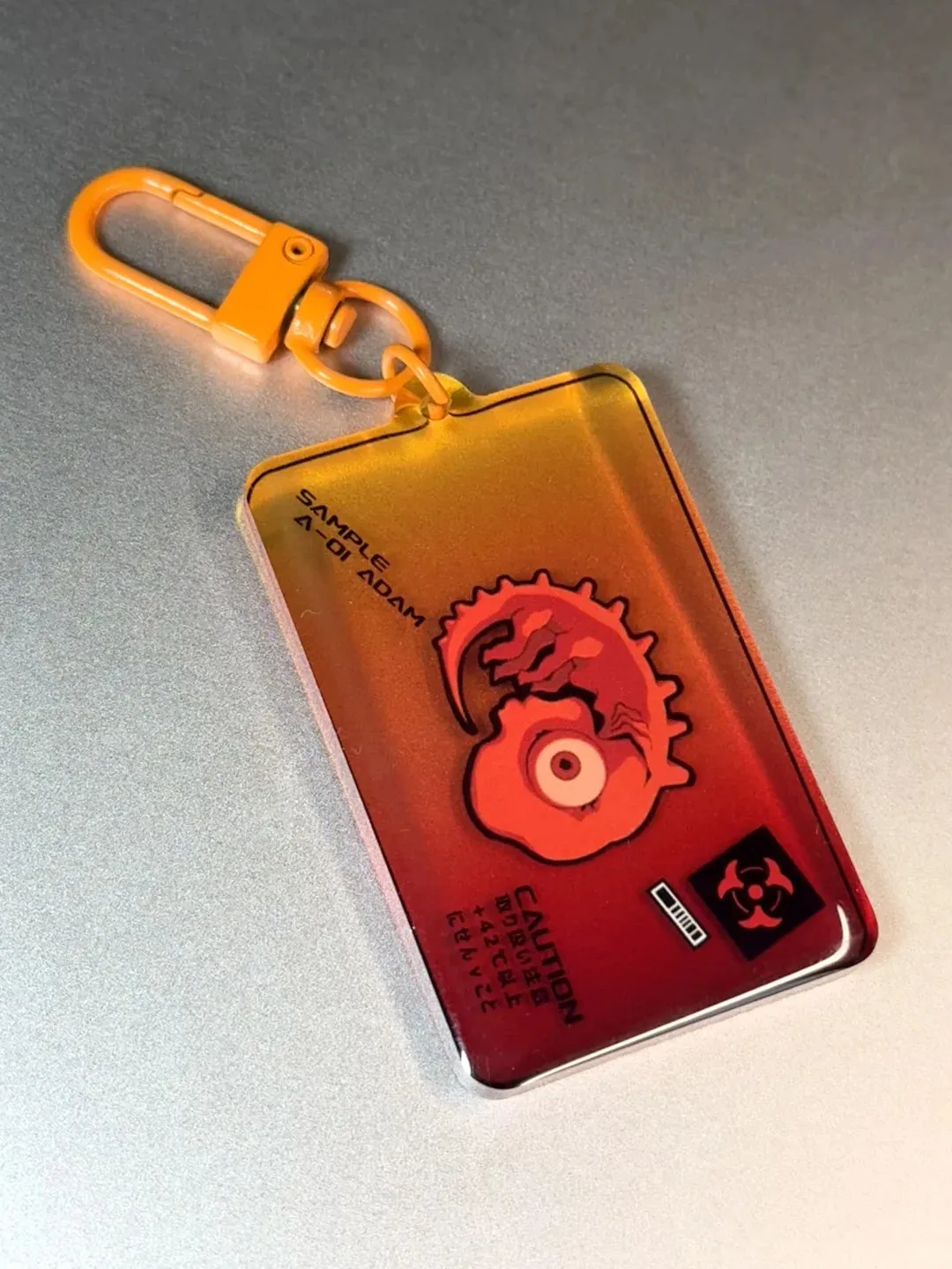 Adam Anime Keychain Women Neon Genesis Evangelion‌ Acrylic Key Chain Man Eva Key Ring Pendant Ornament Accessories Friend Gift - view 2
