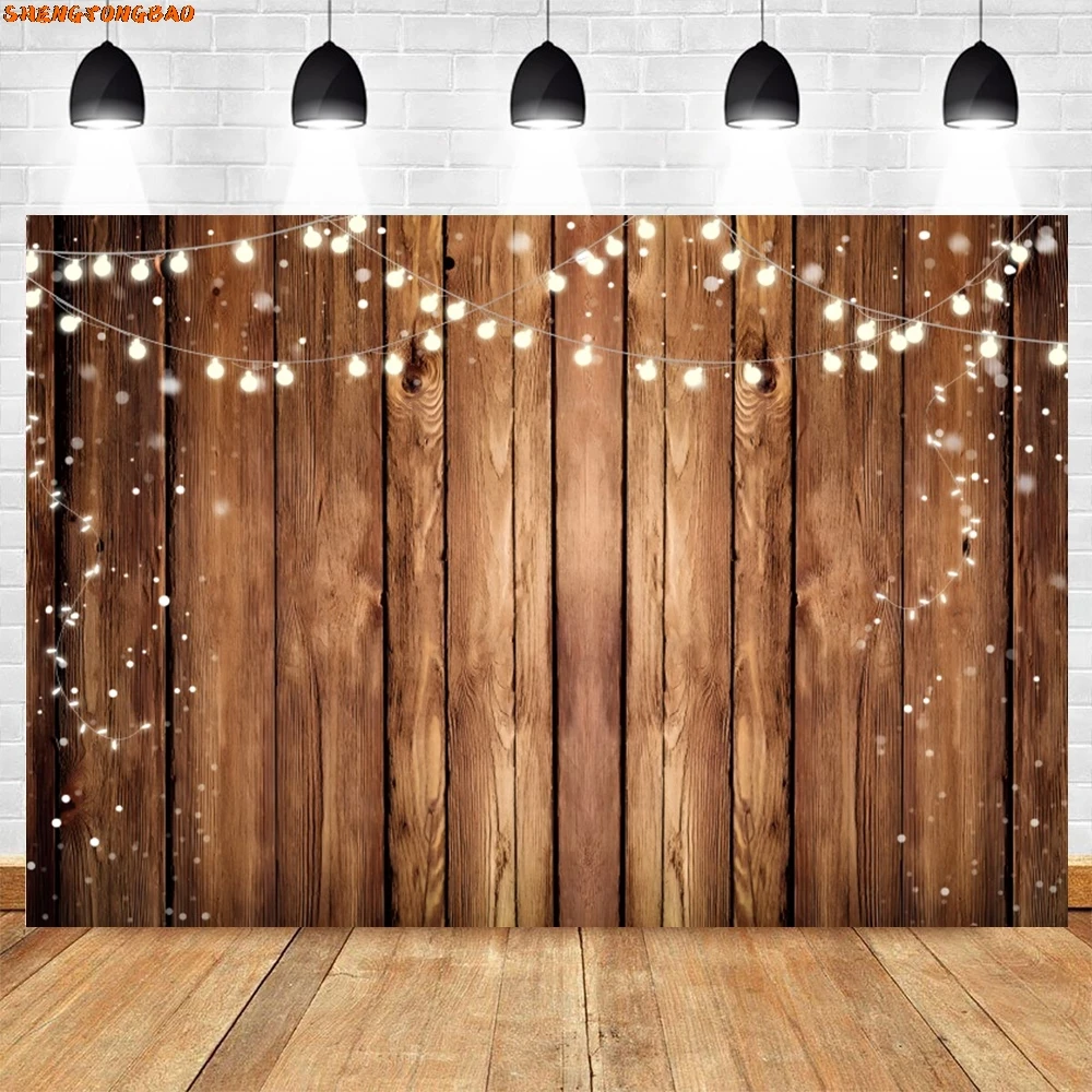 خلفية خشبية ريفية للتصوير الفوتوغرافي باللون البني الخشبي لتزيين أعياد الميلاد وحفلات أعياد الميلاد للأطفال والحيوانات الأليفة وخلفية استوديو الصور
