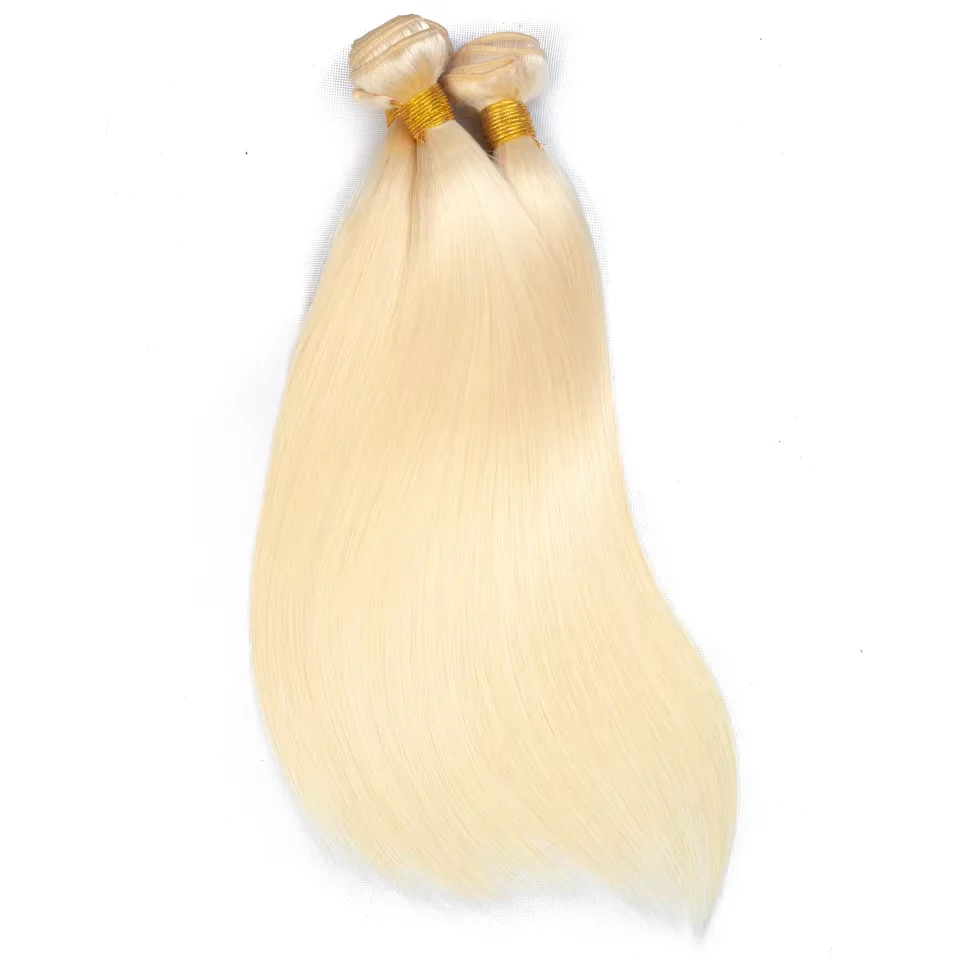 Queenlike Haar 613 Blonde Braziliaanse Menselijk Haar Bundels Straight Weave Remy Bundels Menselijk Haar Inslag 12-30 Inch hair Extensions