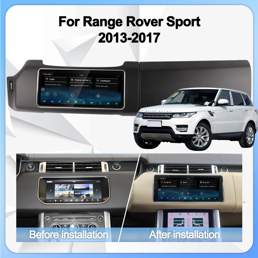 12.3 Inch Flip Screen Android Car Radio For Range Rover Sport L494 2014 2017 Multimedia Auto Headunit Monitor Navigation Carplay