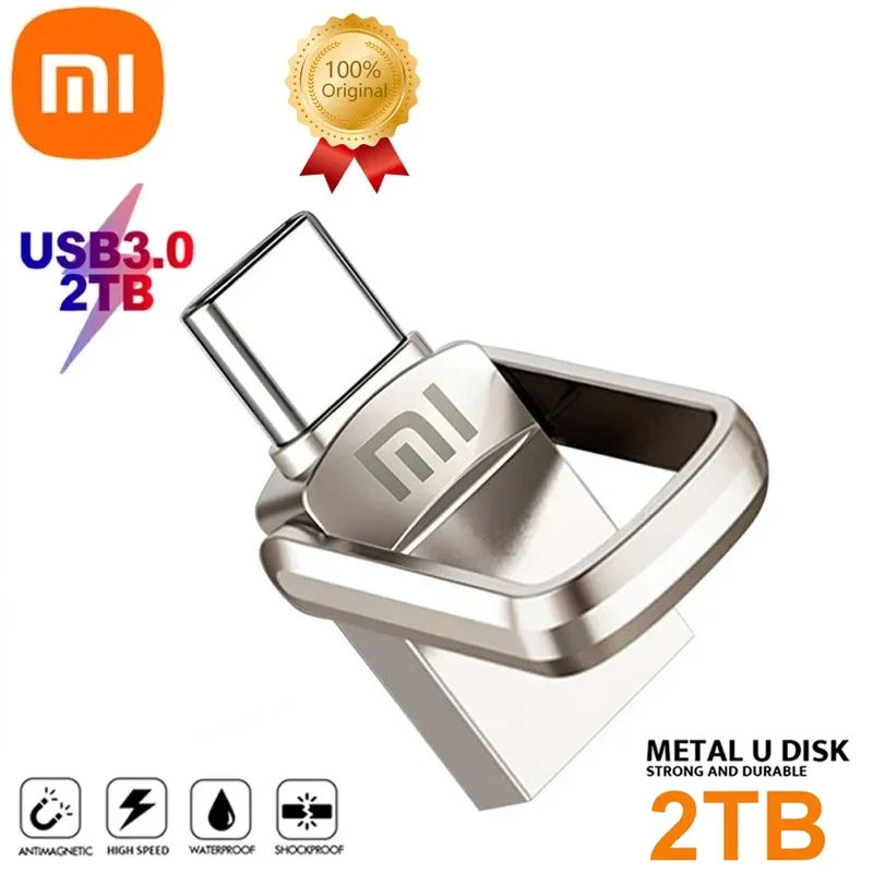 Xiaomi U Disk 2TB 1TB USB 3.1 Type-C Interface 256GB 128GB 512GB Phone Computer Mutual Transmission USB Memory Smart Home