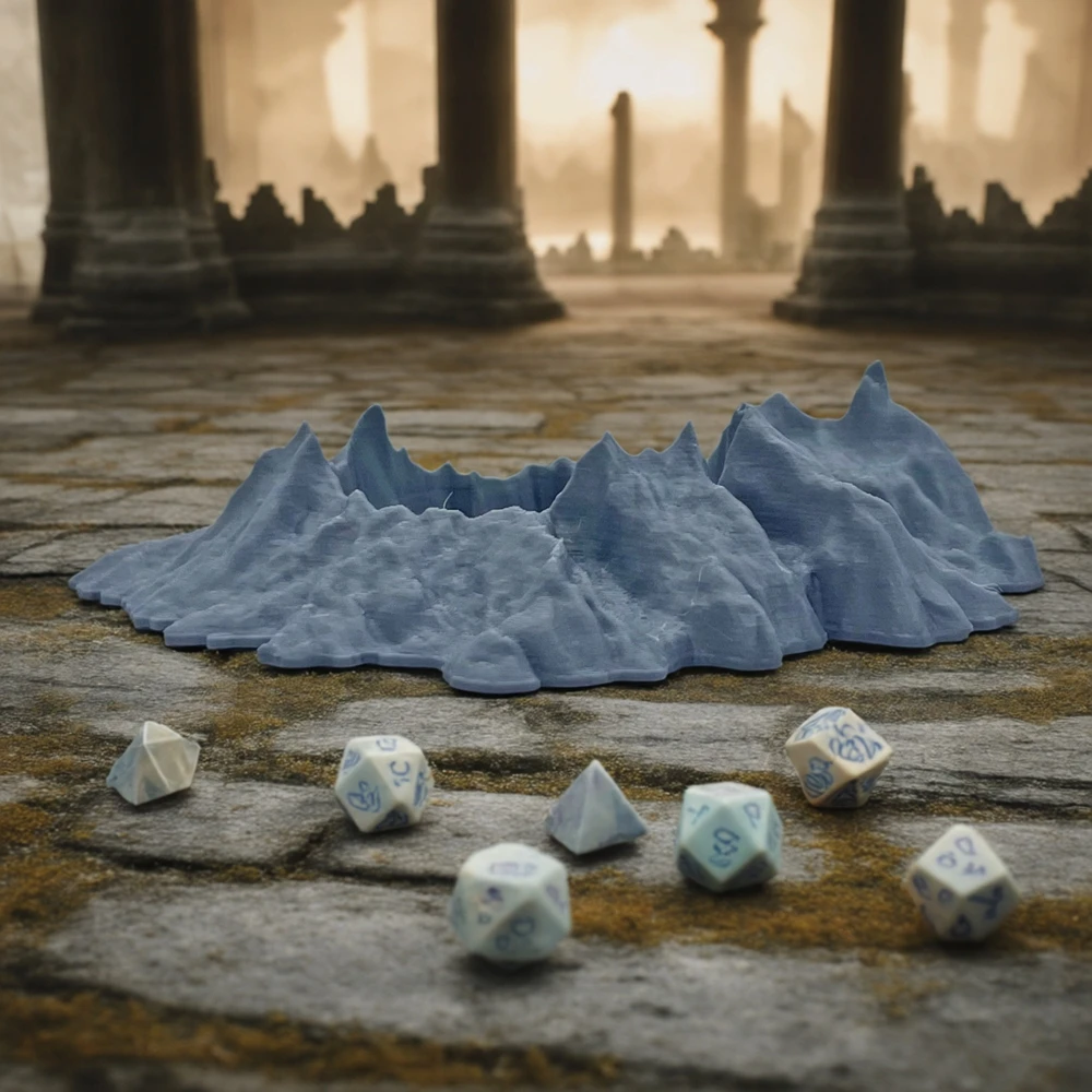 Kratery Rozpraszają Się na Terenie do Scenariuszy Wojennych, Miniatur, Scenografii D&D, Warhammer, Scenografii Stołowej