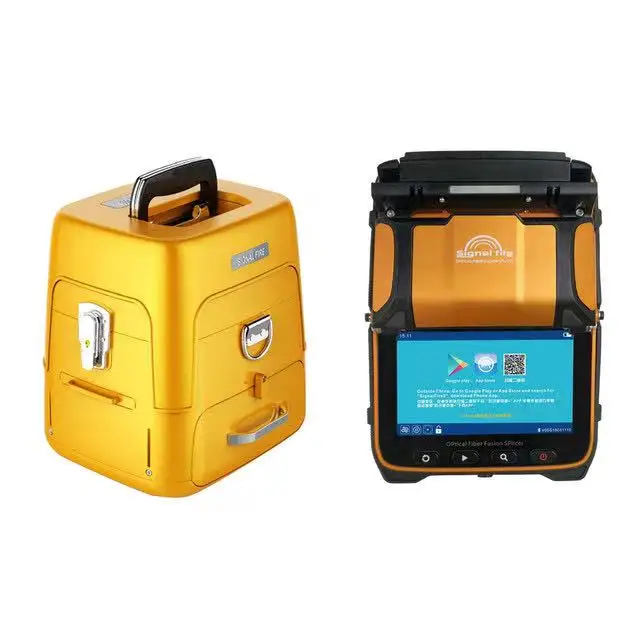 Original AI-10A AI-9 AI-6A 6C+ Signal Fire SM & MM Multi-Language FTTH Fiber Optic Splicing Machine Optical Fiber Fusion Splicer