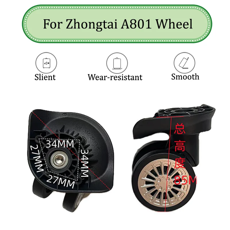 

Suitable For Zhongtai A801 Universal Wheel Trolley Case Wheel Replacement Luggage Pulley Sliding Casters Wear-resistant Repair