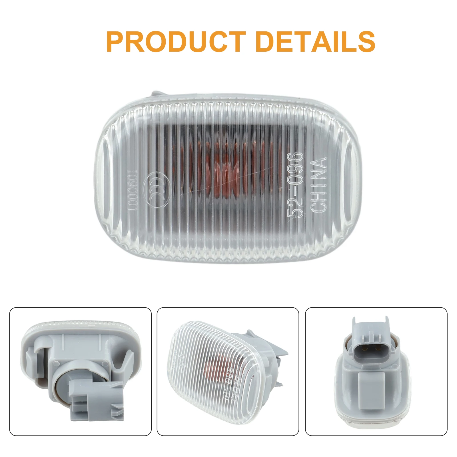 1pcs Wing Indicator Turn Light Clear Replacement For Toyota E [ T19 ] 04.1992 - 09.1997 For Toyota For Camry Sxv10 / Vcv10