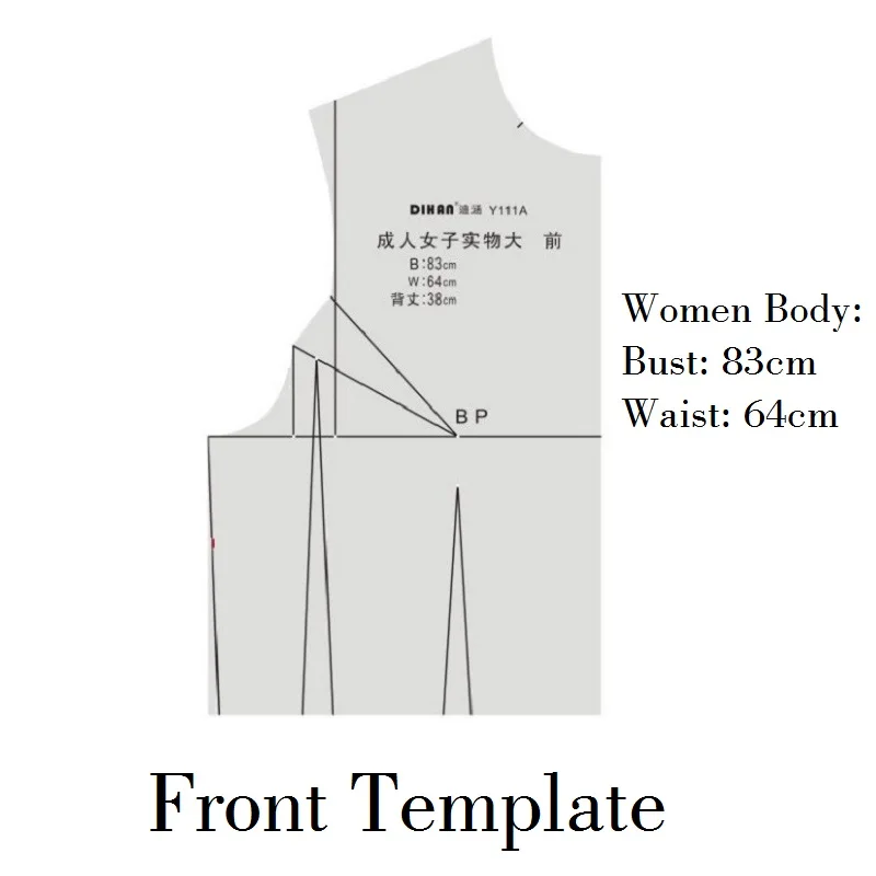 1:1 Women Fashion Design Ruler Female Body Type Ruler Aided Clothing Design Drawing Template for Tailor, Sewing and Designer