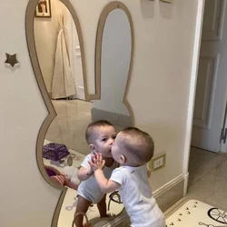 Creative Decorative Mirror for Kids Room Acrylic Mirror Baby Photo Props Nordic Home Nursery Decoracrylic Mirror Ornaments